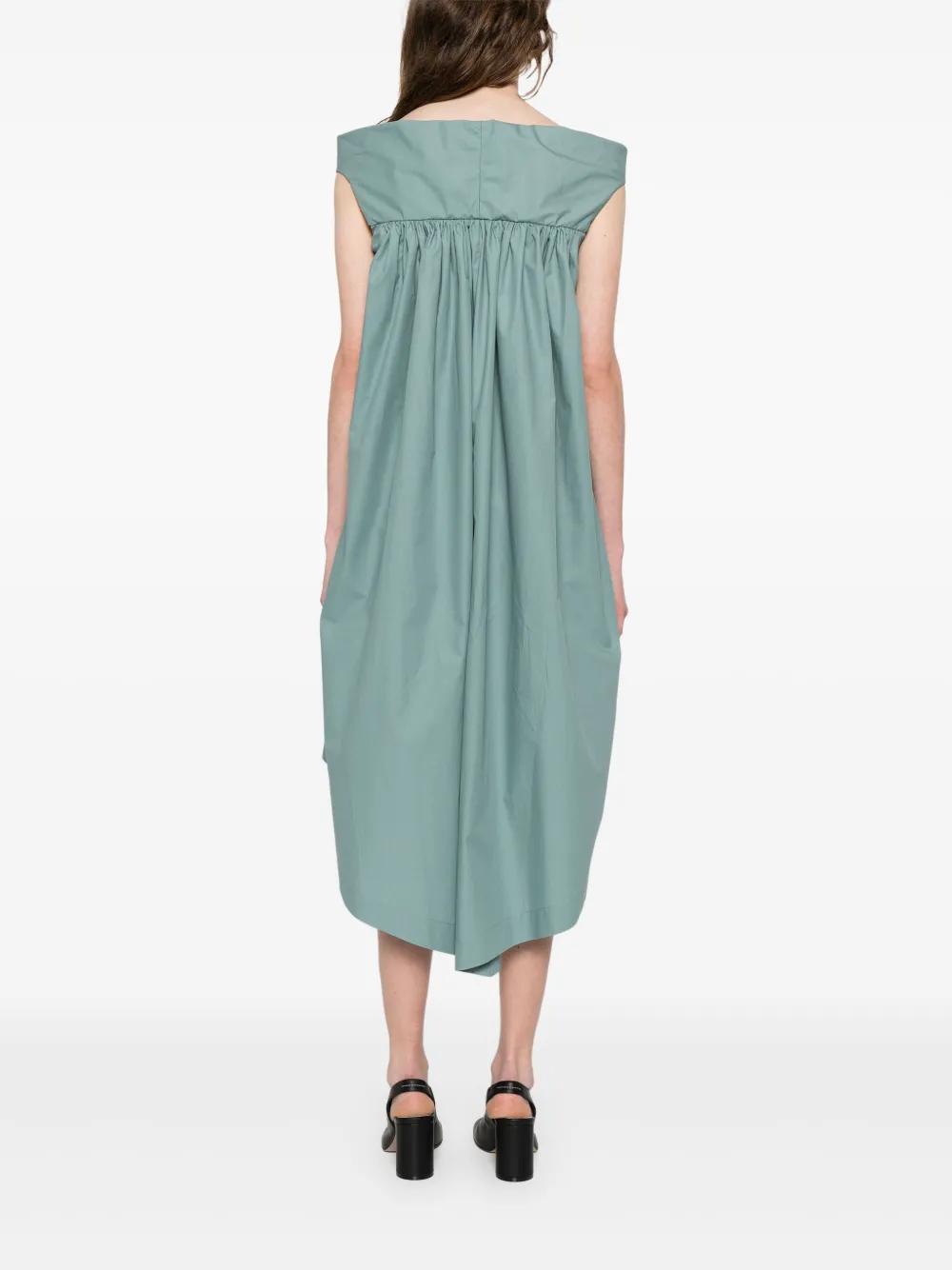 Rick Owens Asymmetrische midi-jurk Groen