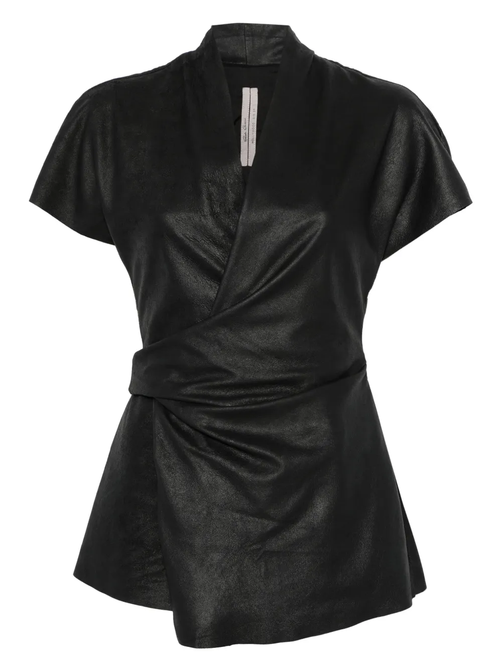 Rick Owens Leren top Zwart