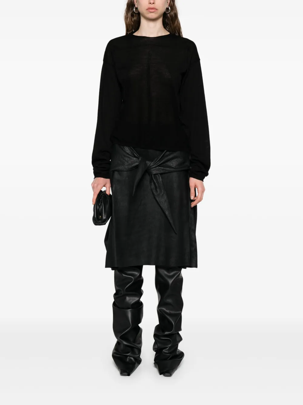 Rick Owens suéter con cuello redondo | Suéteres | Image 2
