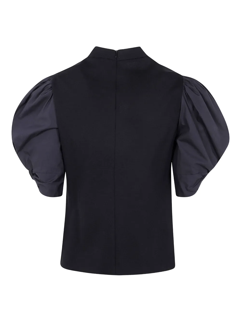 Liviana Conti Blouse met pofmouwen - Zwart