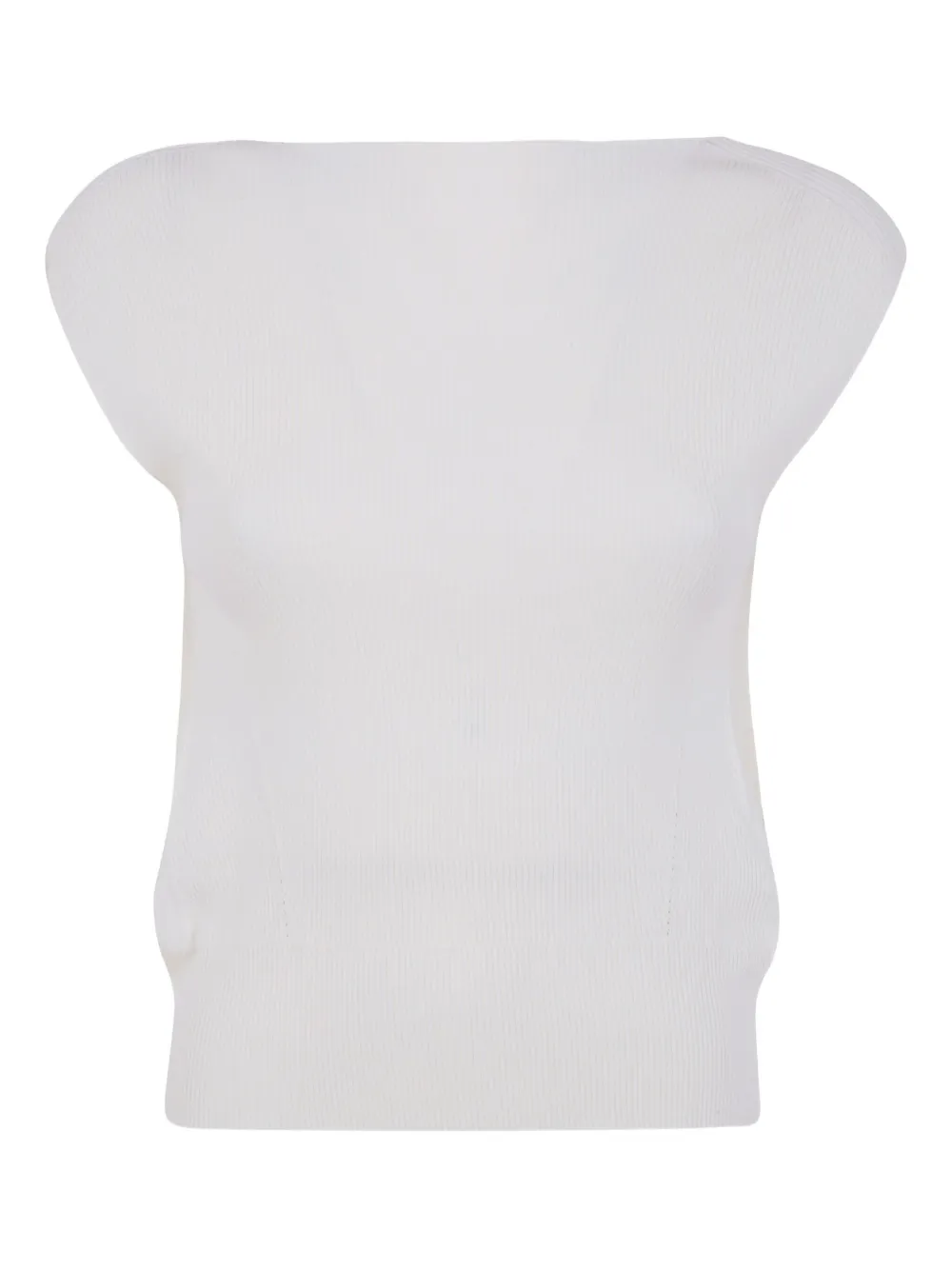 ribbed-knit tank top