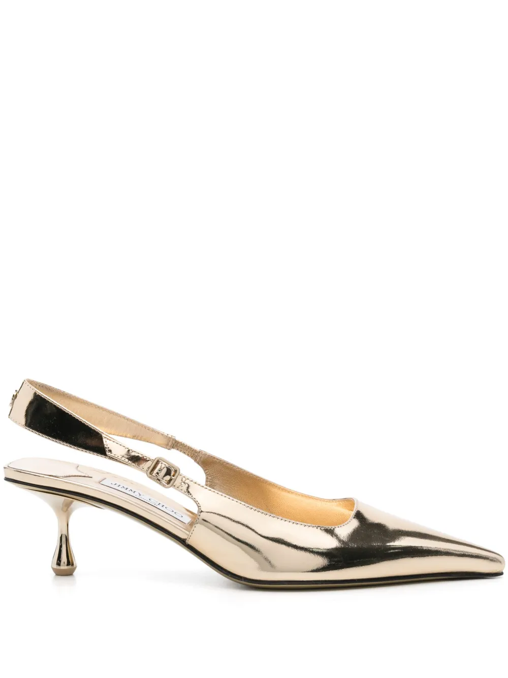 Jimmy Choo Pre-Owned 60mm Amel slingback pumps | Gold | Image 1