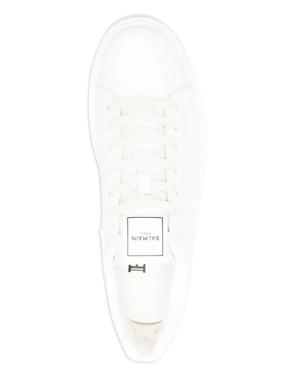 Pre-owned Balmain B-court Sneakers In White