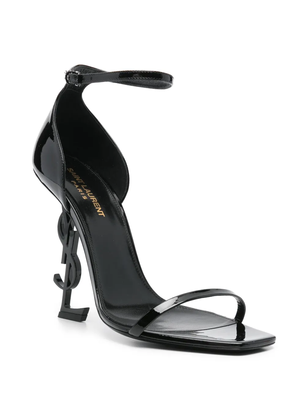 Saint Laurent Pre-Owned 110mm Opyum sandalen - Zwart