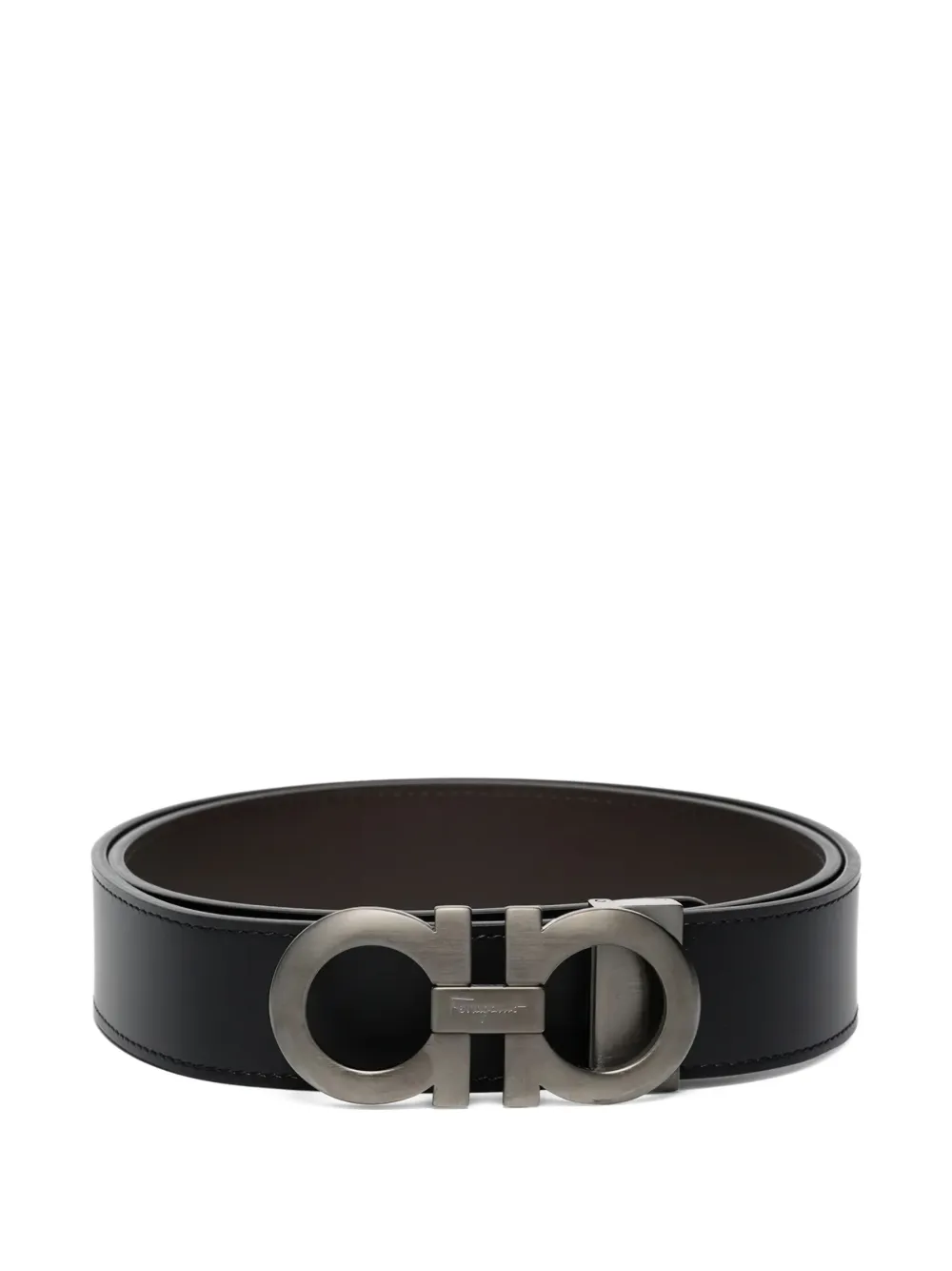 Ferragamo Pre-Owned cinturón reversible con hebilla de Gancini | negro | Image 1