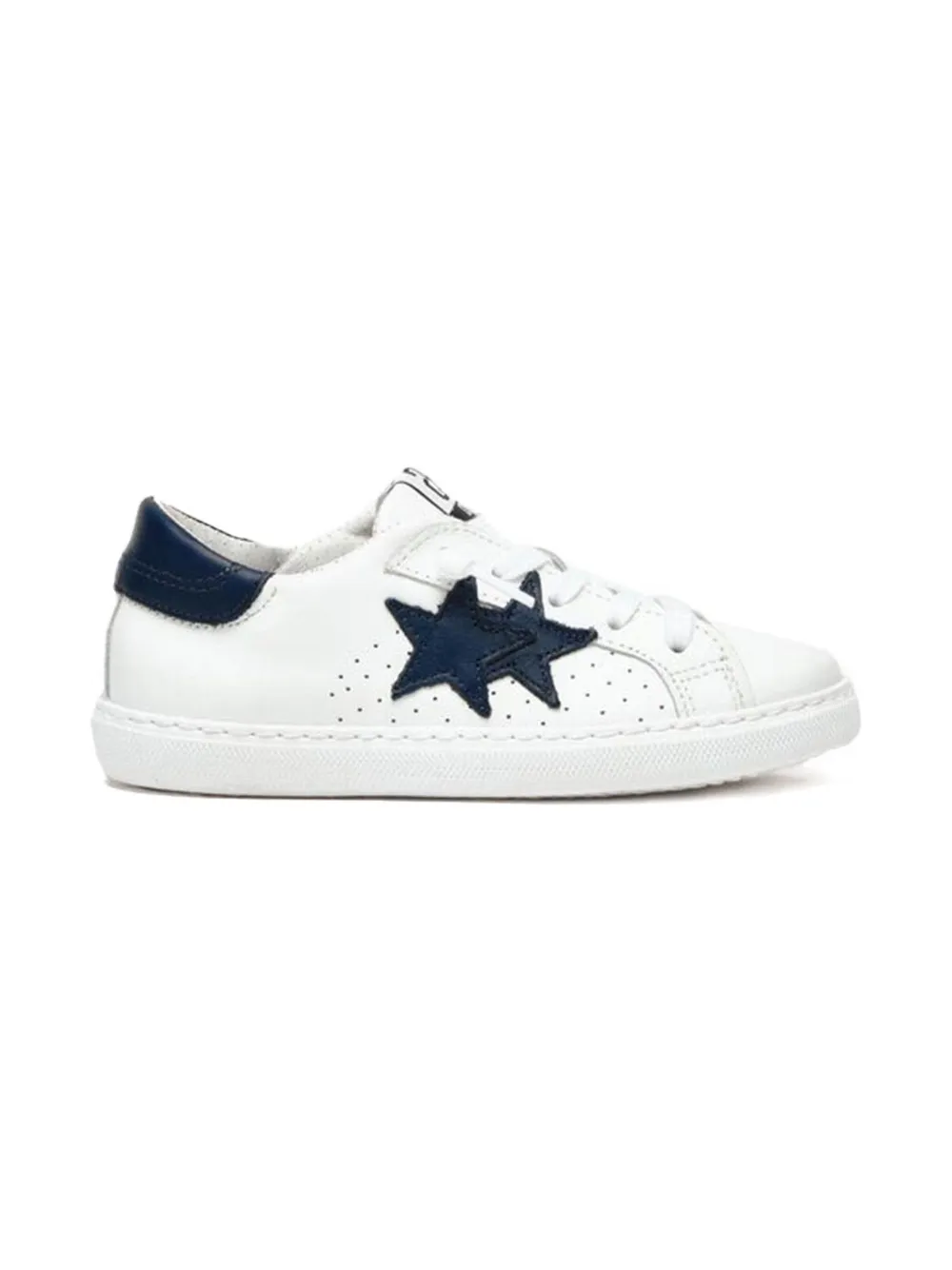 2 Star Kids leather sneakers - Wit