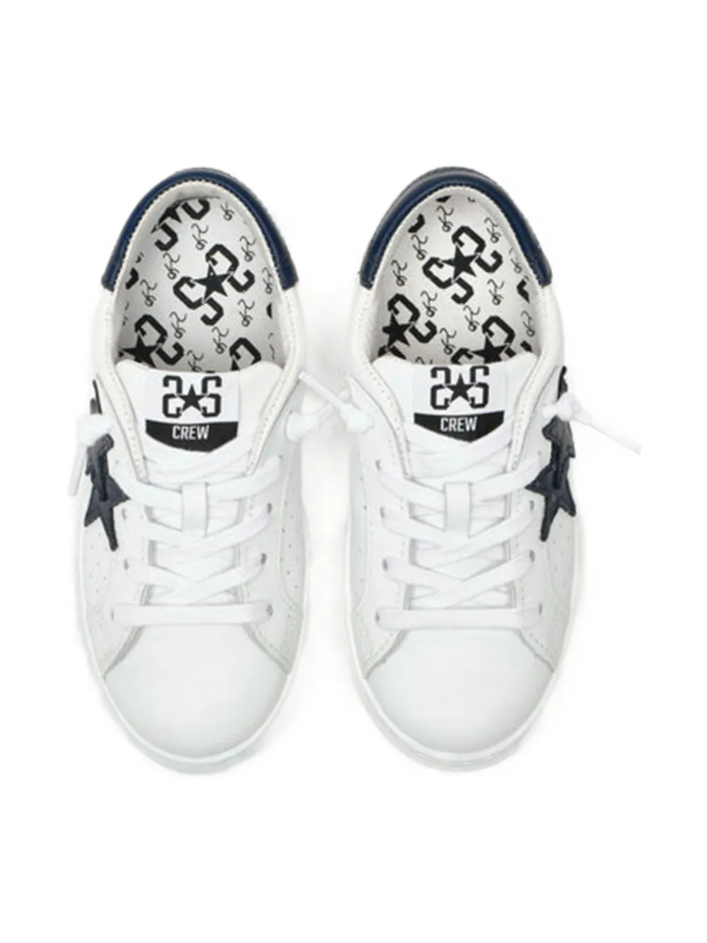 2 Star Kids leather sneakers White