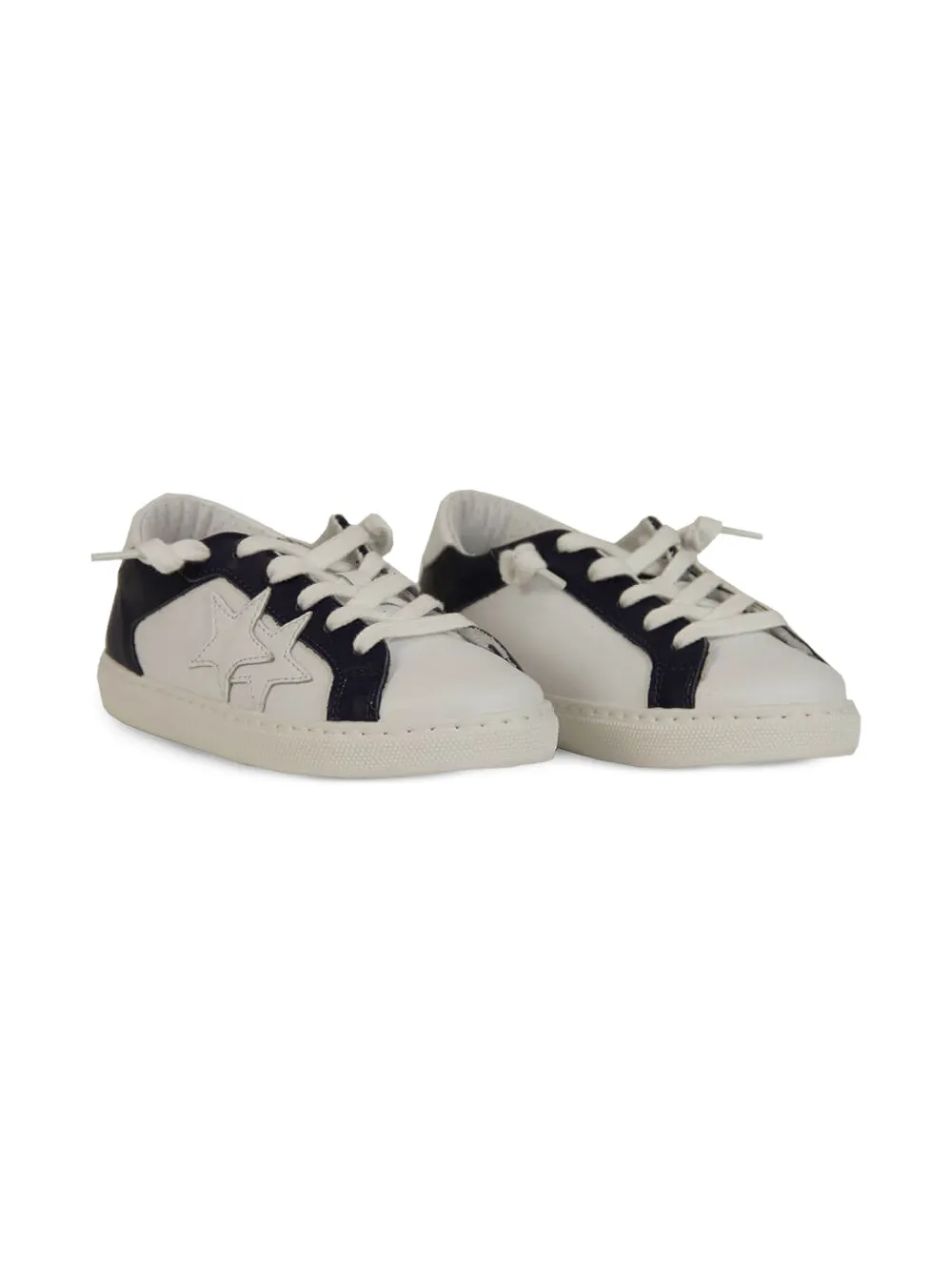 2 Star Kids Leren sneakers Wit