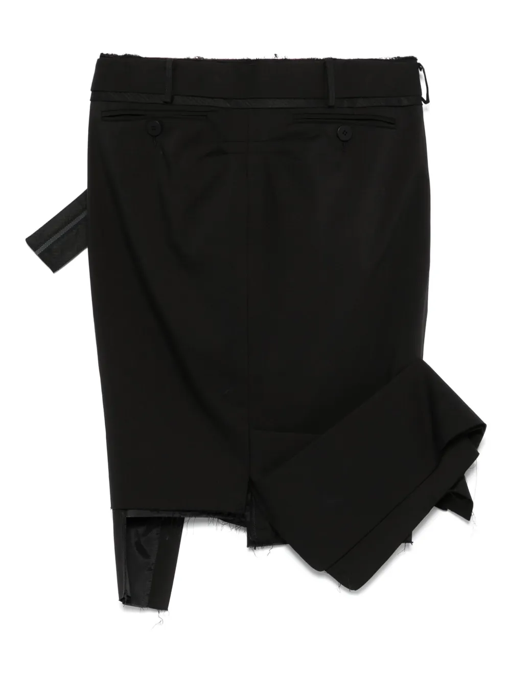 Ottolinger Asymmetrische mini-rok - Zwart
