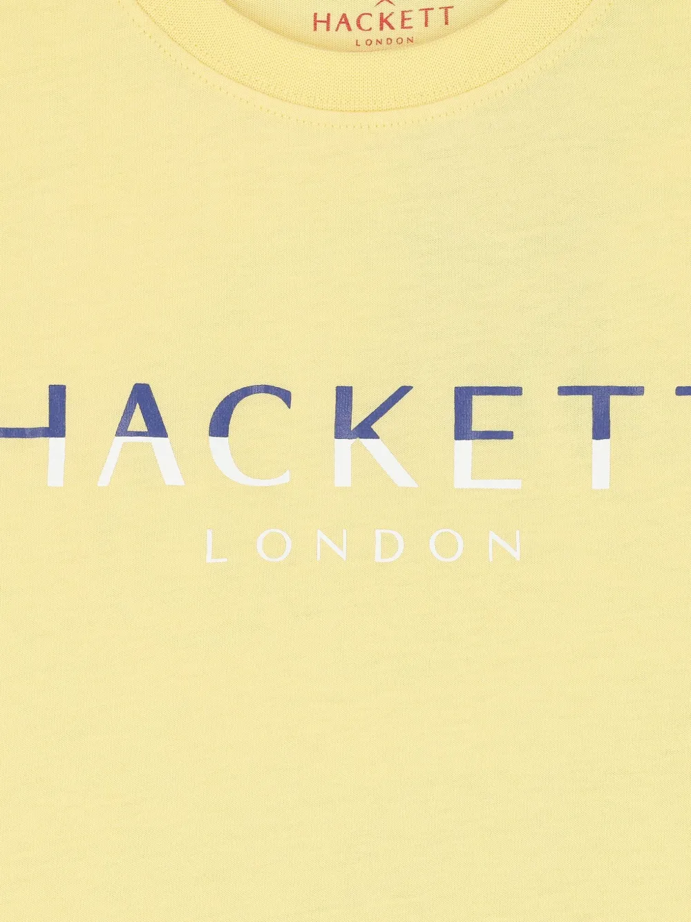 Hackett Kids T-shirt met logoprint Geel