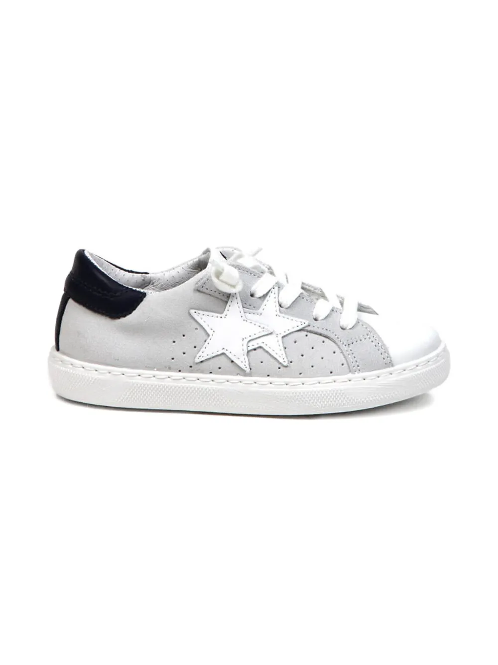 2 Star Kids leather sneakers Grey