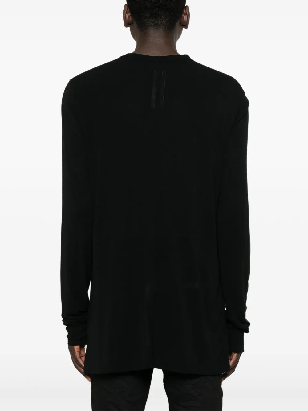 Rick Owens T-shirt met lange mouwen Zwart