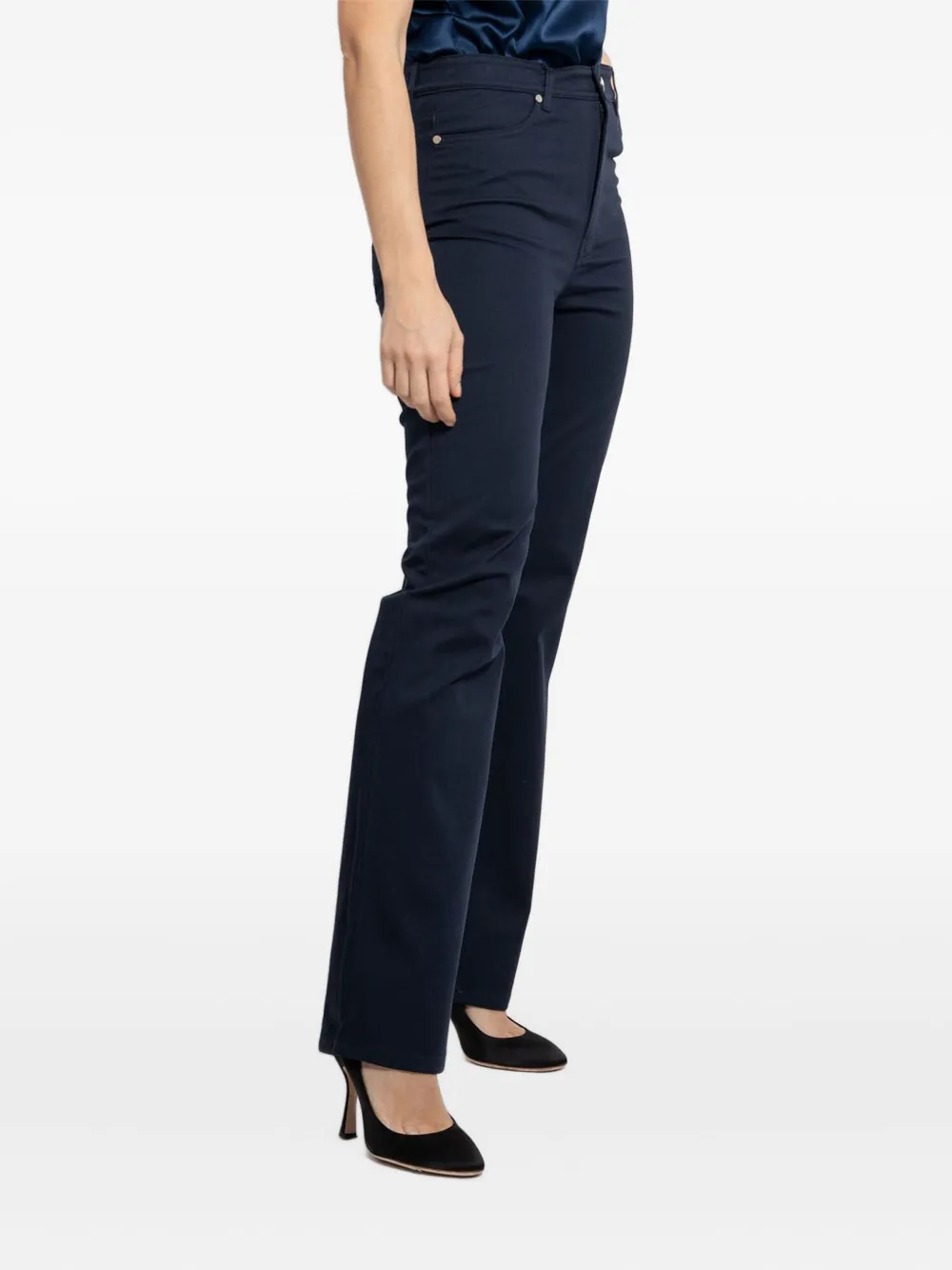 Max Mara Straight broek Blauw