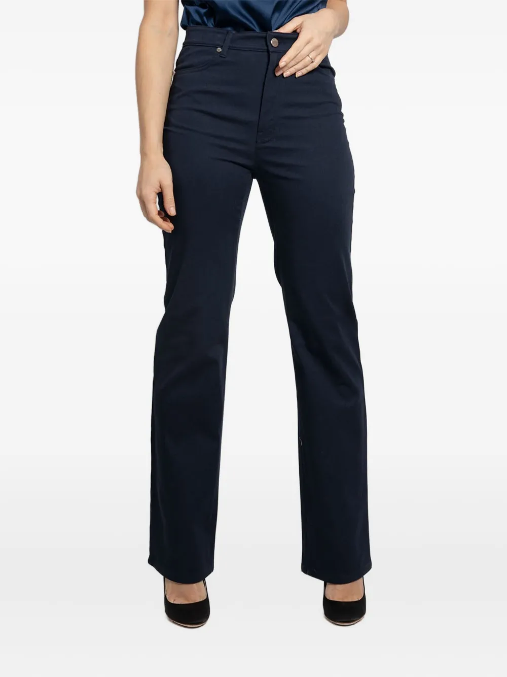 Max Mara Straight broek Blauw