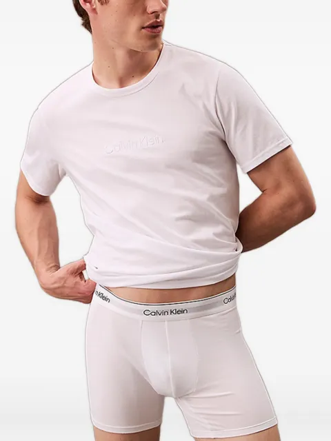 Calvin Klein logo-embroidered lounge T-shirt