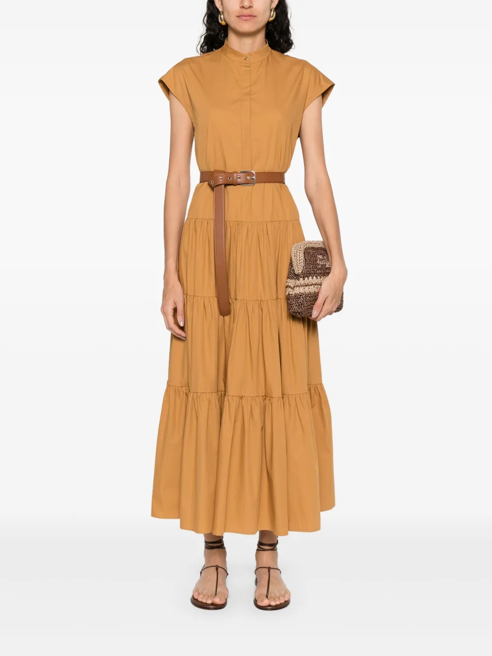 Max Mara cotton midi dress - Bruin