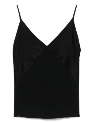 Jil Sander V-neck Camisole Top | Black | FARFETCH