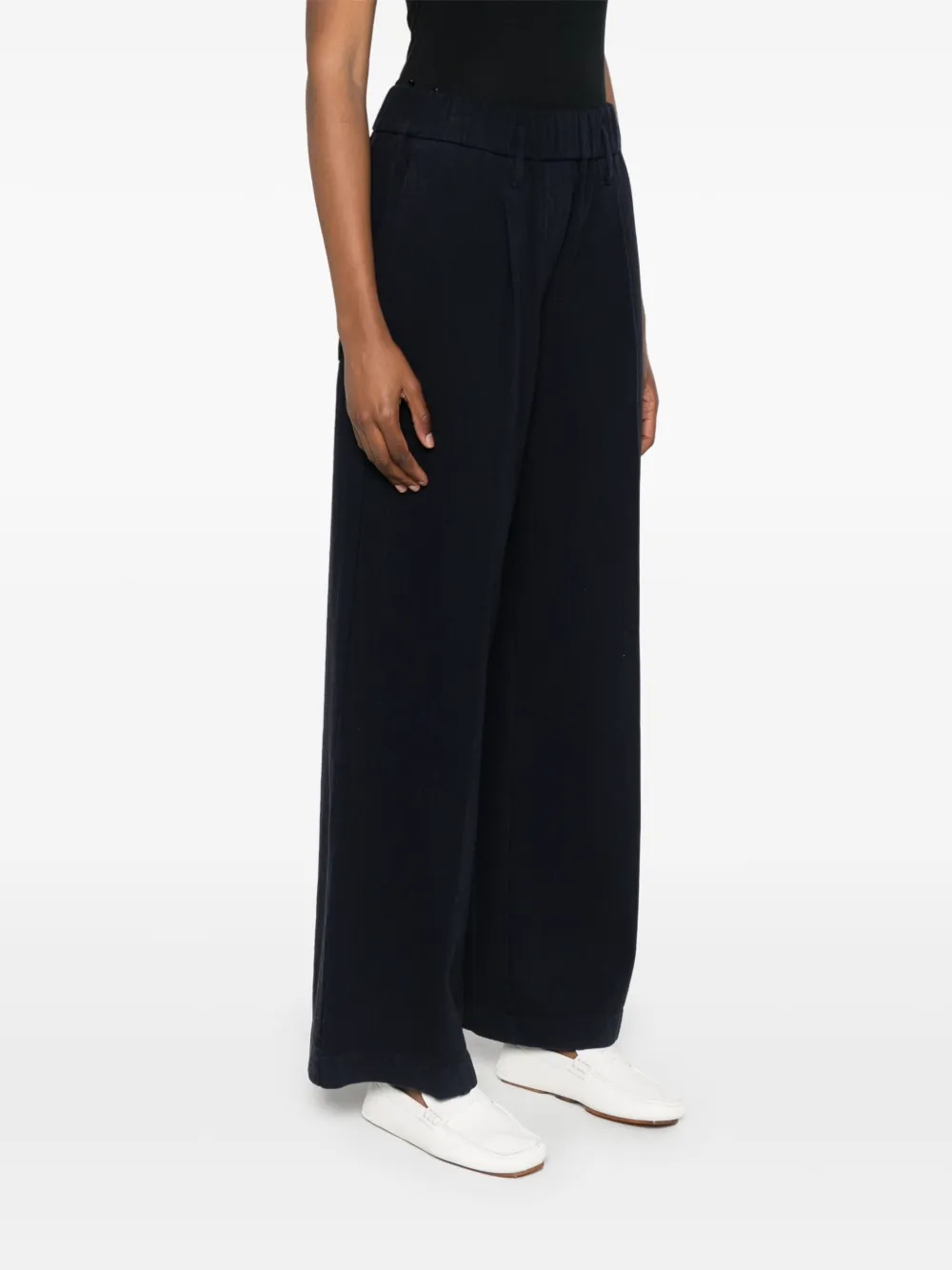 Forte Katoenen broek Blauw