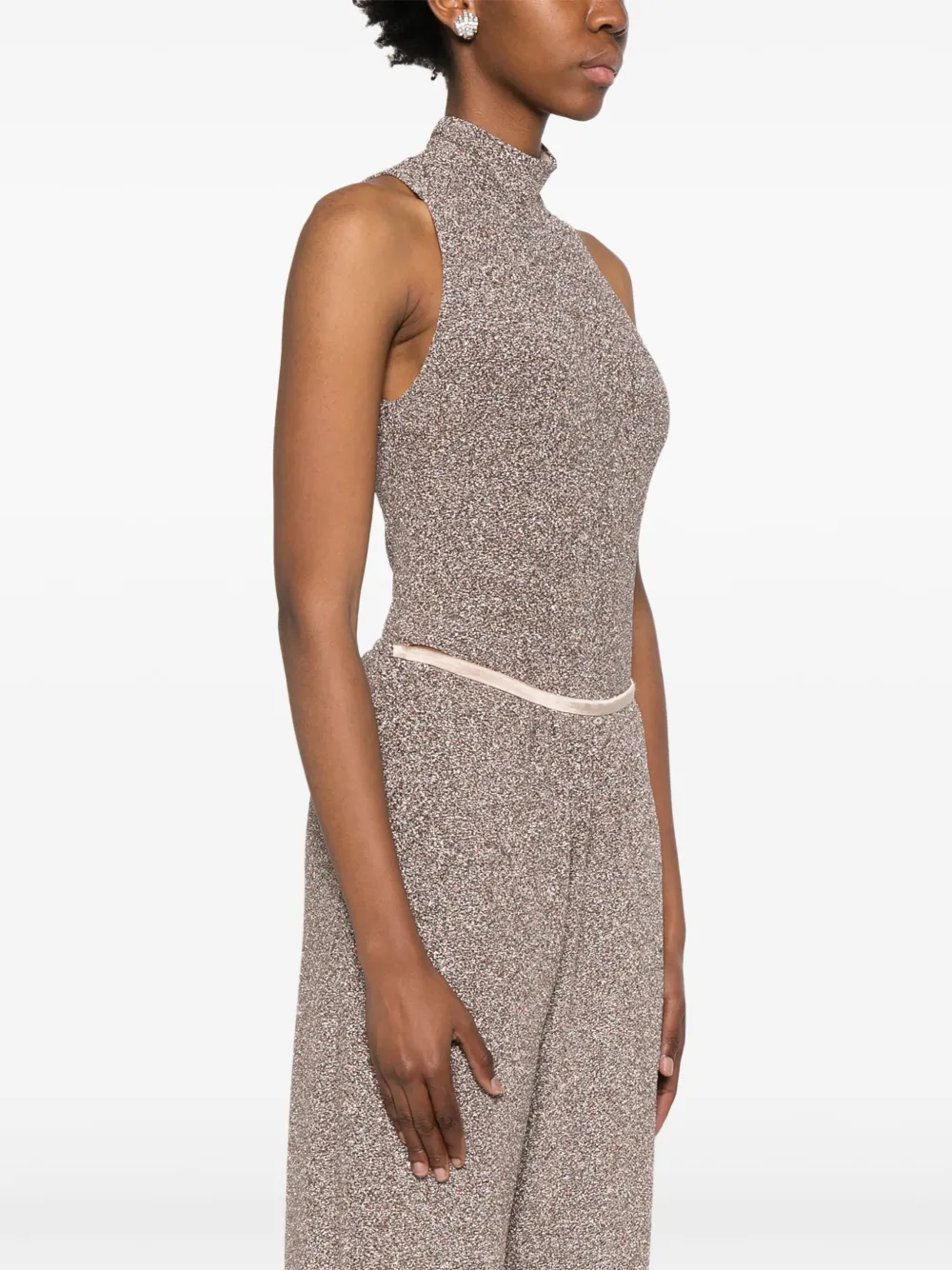 Forte Top met metallic-effect Zilver
