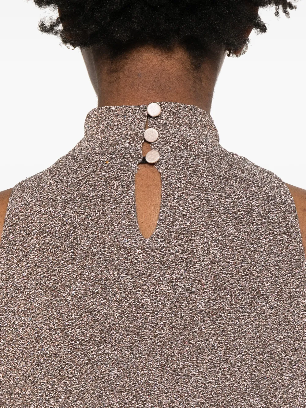 Forte Top met metallic-effect Zilver
