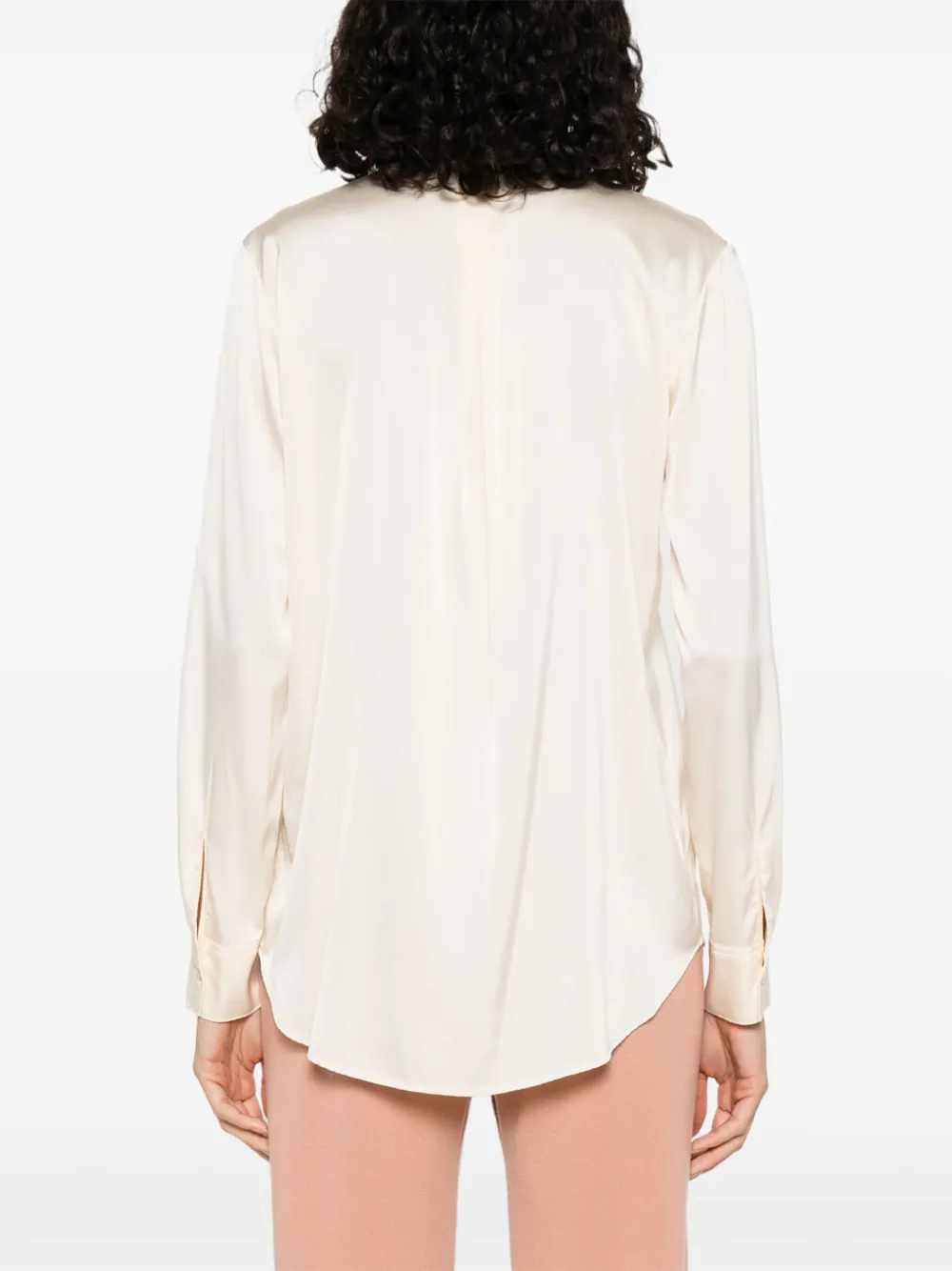 Forte Zijden blouse Beige