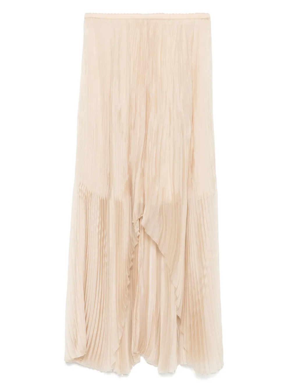 Forte Asymmetrische midi-rok Beige