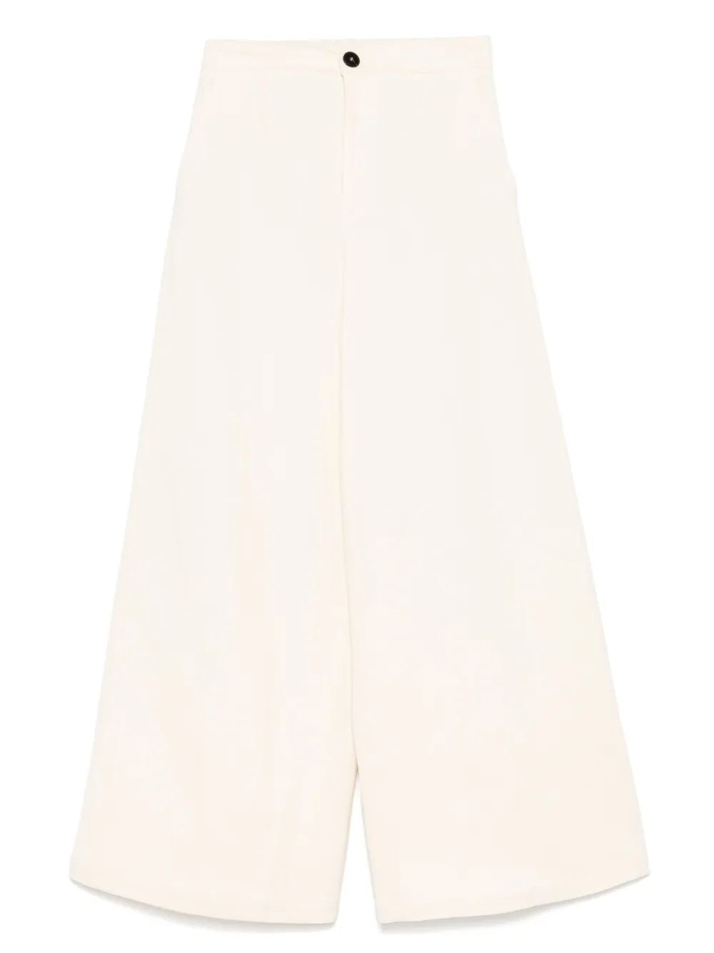 Forte Broek met knoopsluiting Beige