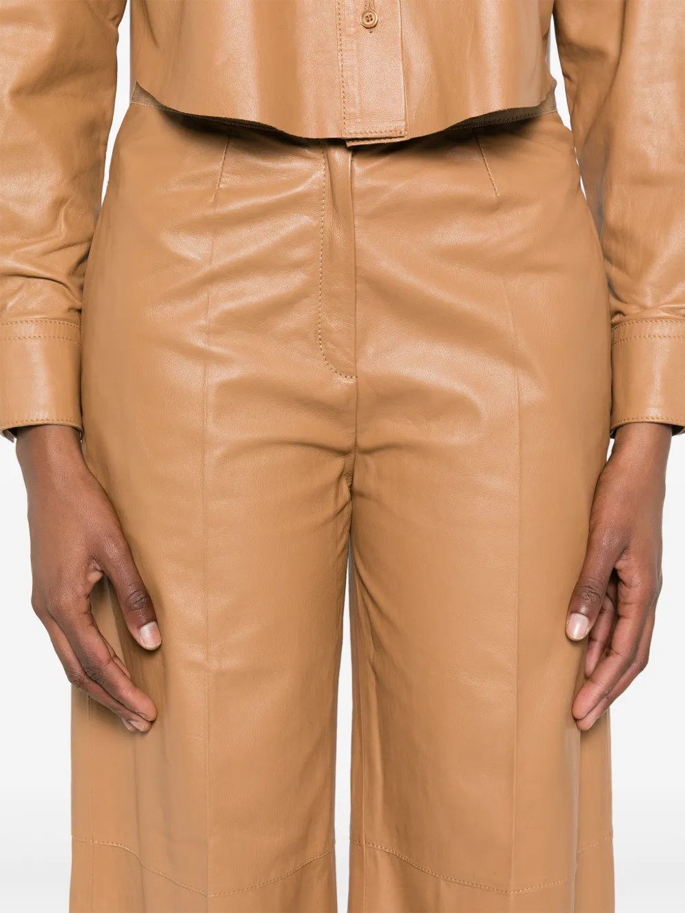 Forte Leren broek Bruin