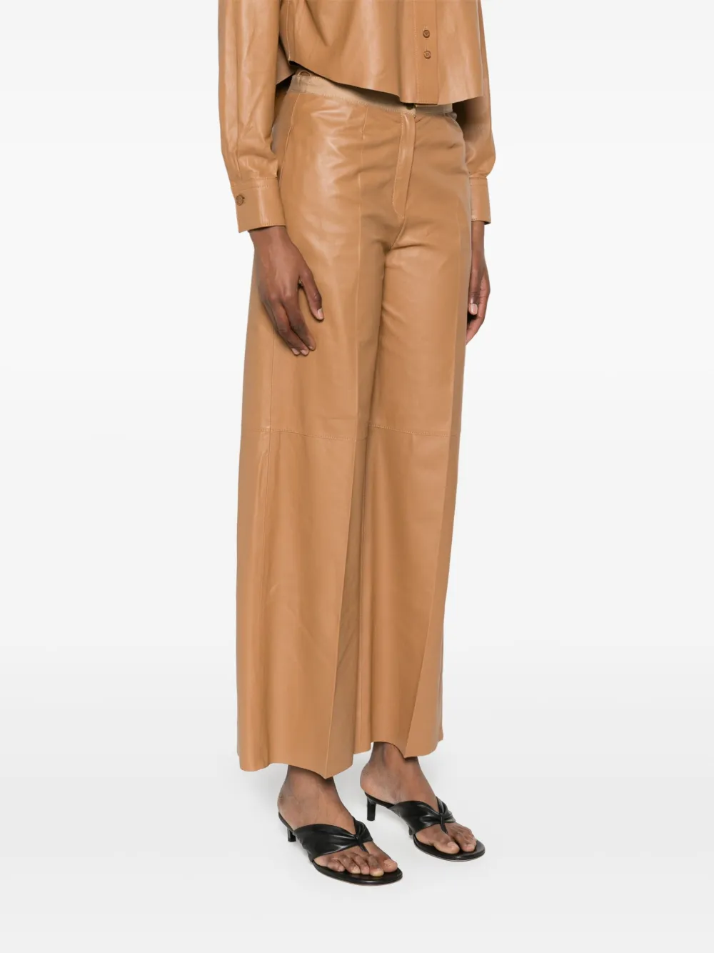 Forte Leren broek Bruin