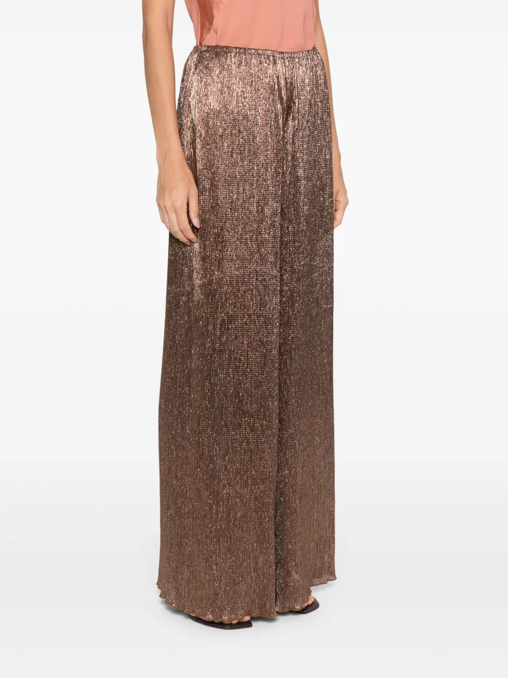 Forte Metallic broek Bruin