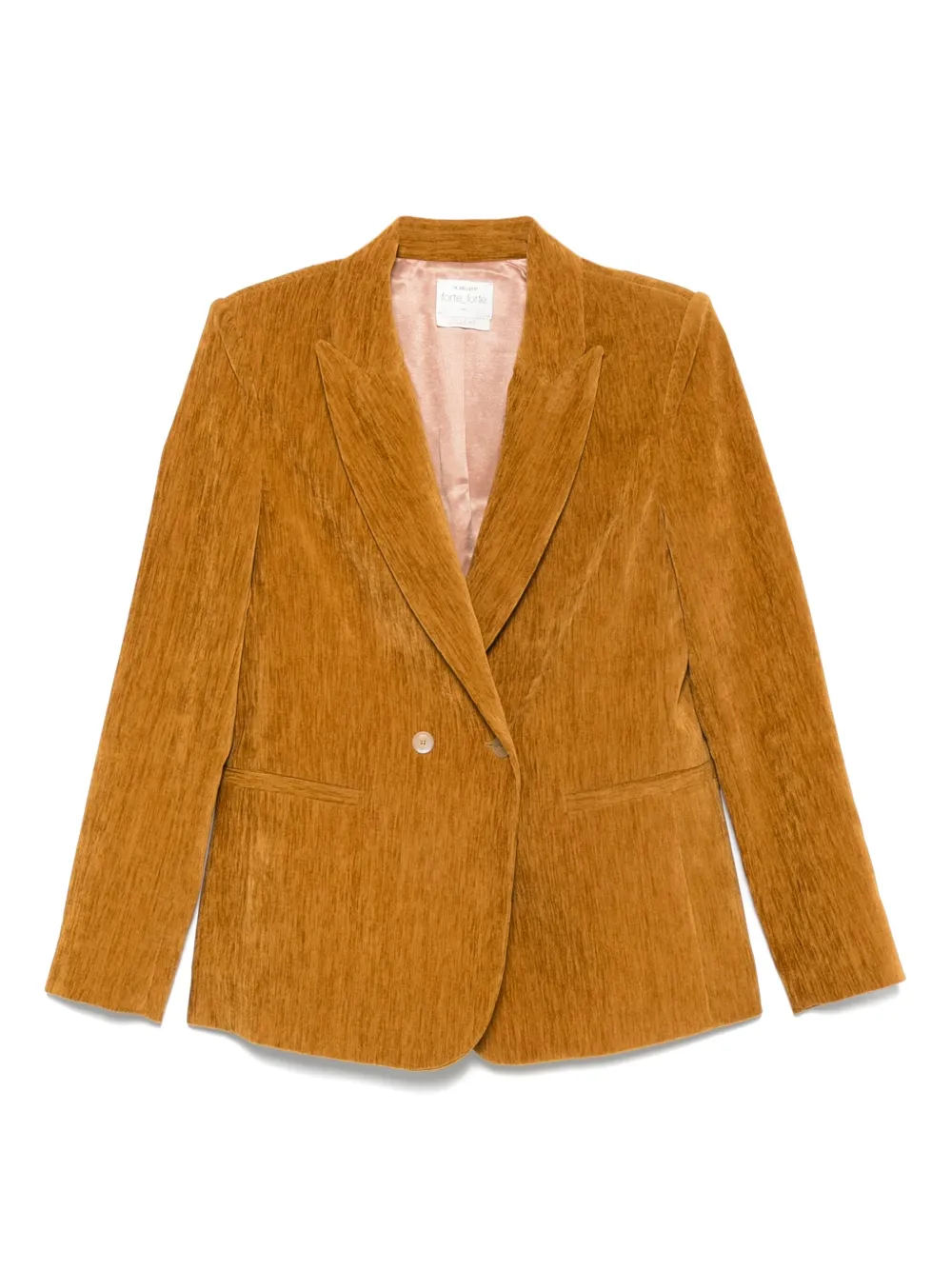 Forte Blazer met dubbele rij knopen Bruin