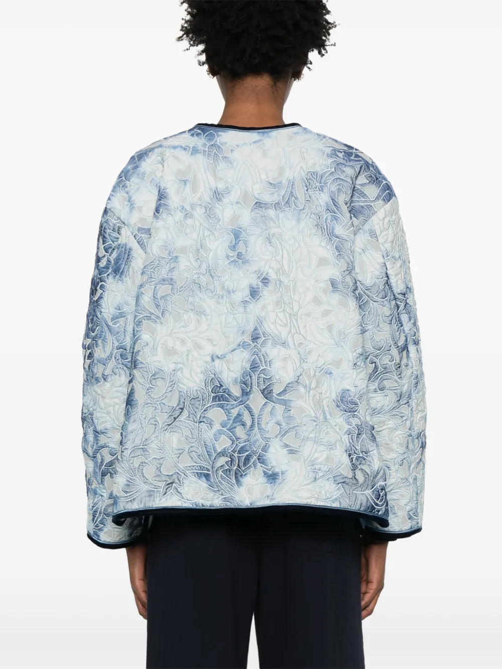 Forte Katoenen jack Blauw