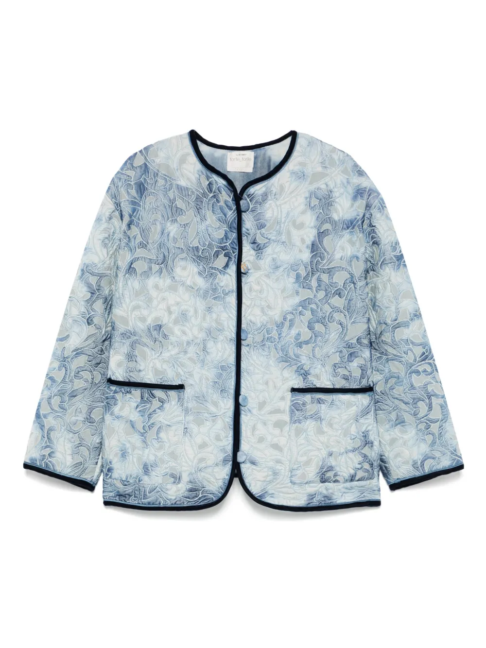 Forte Katoenen jack Blauw