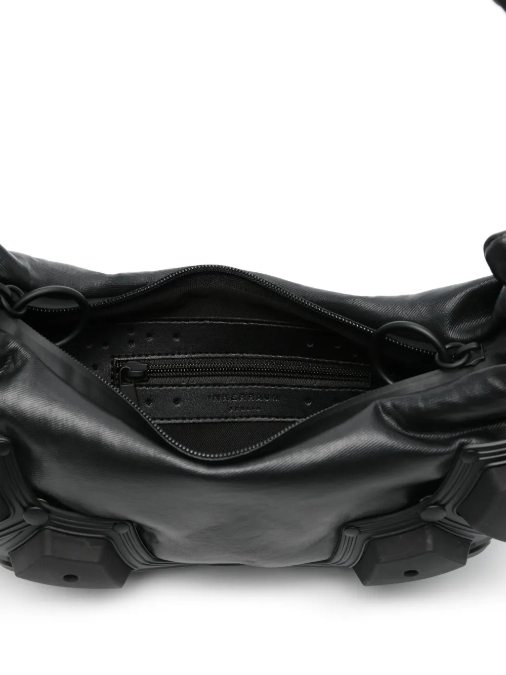 Innerraum Kleine Half Moon schoudertas Zwart