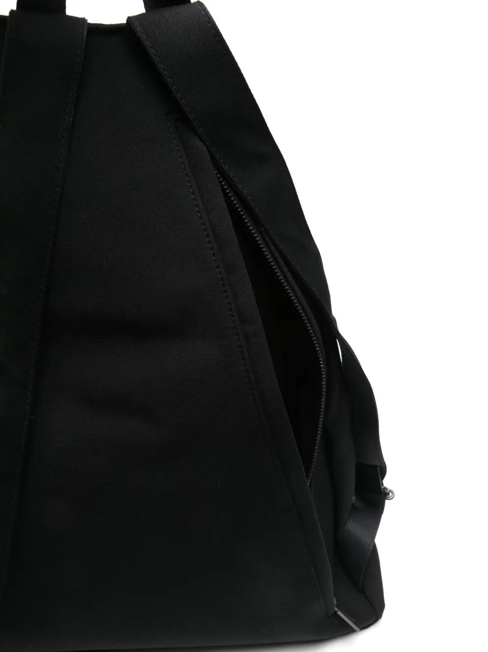 Yohji Yamamoto Rugzak met gesmockt detail Zwart
