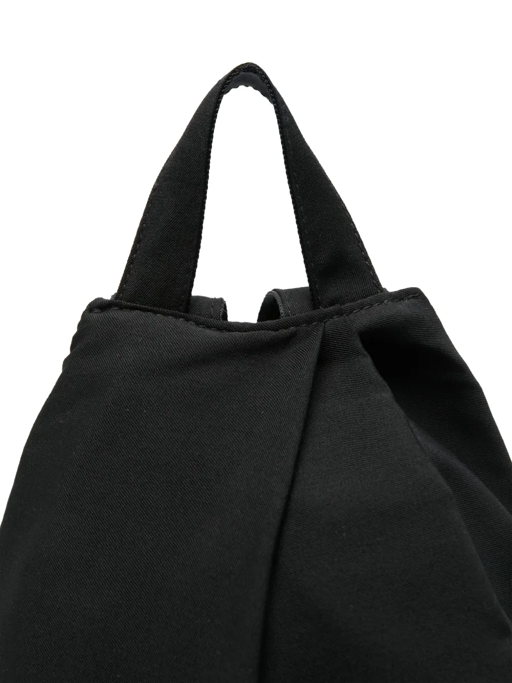 Yohji Yamamoto Rugzak met gesmockt detail Zwart