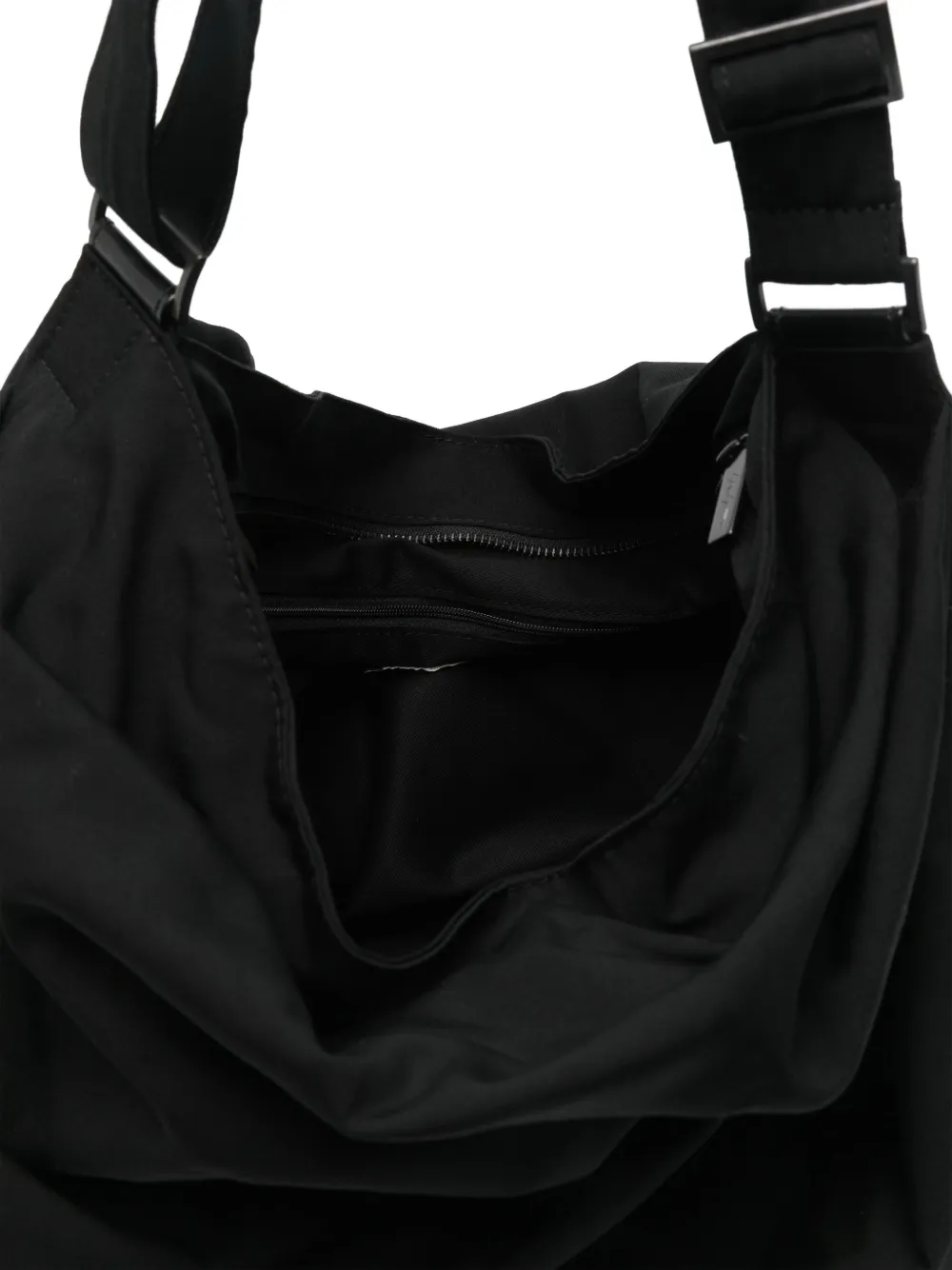 Yohji Yamamoto Wollen schoudertas Zwart
