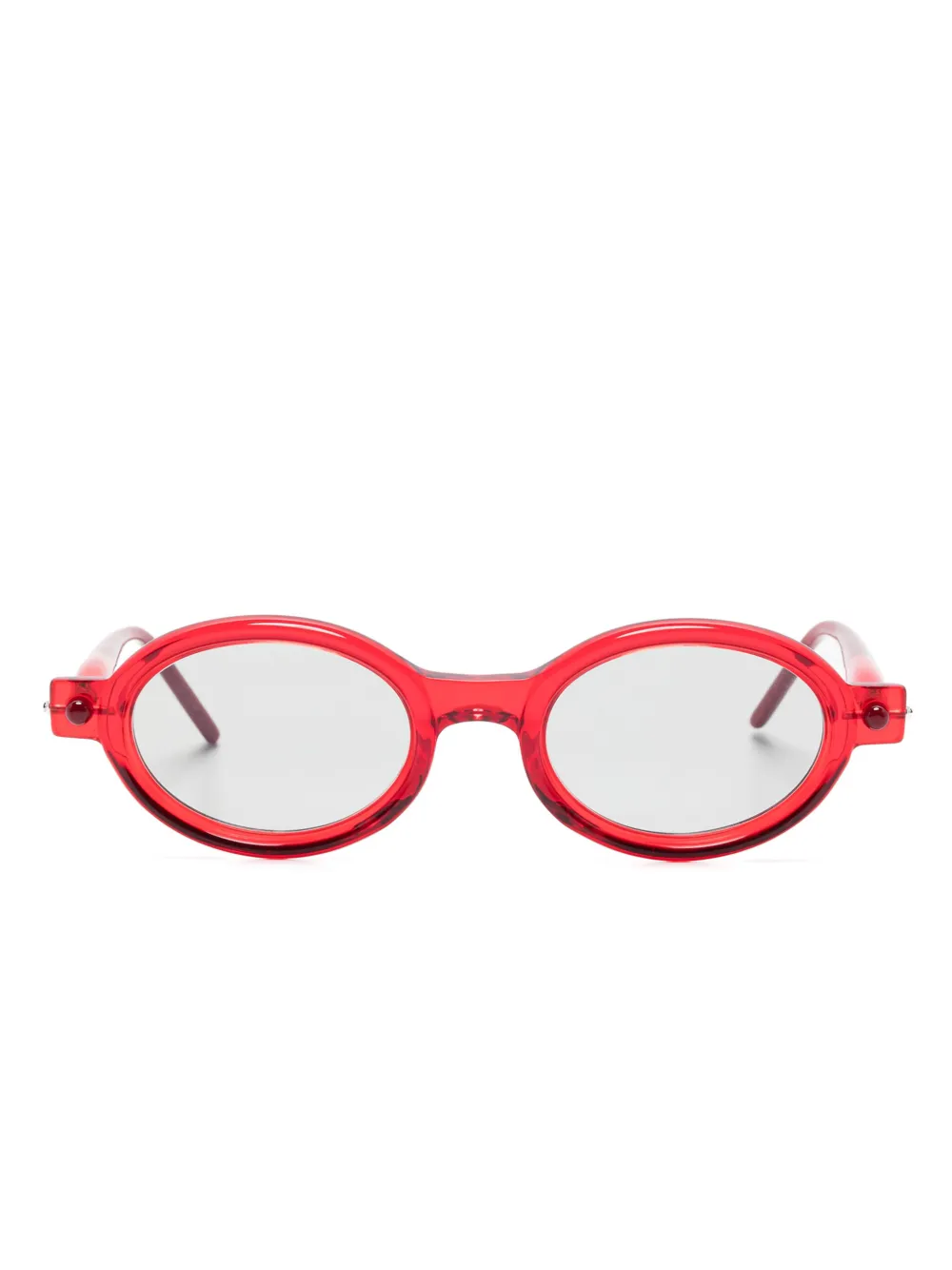 Kuboraum Zonnebril met rond montuur Rood