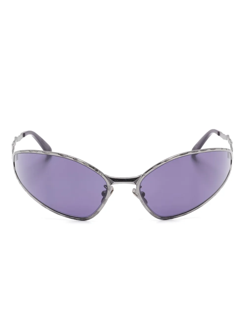 Kuboraum Bril met oversized montuur Zilver