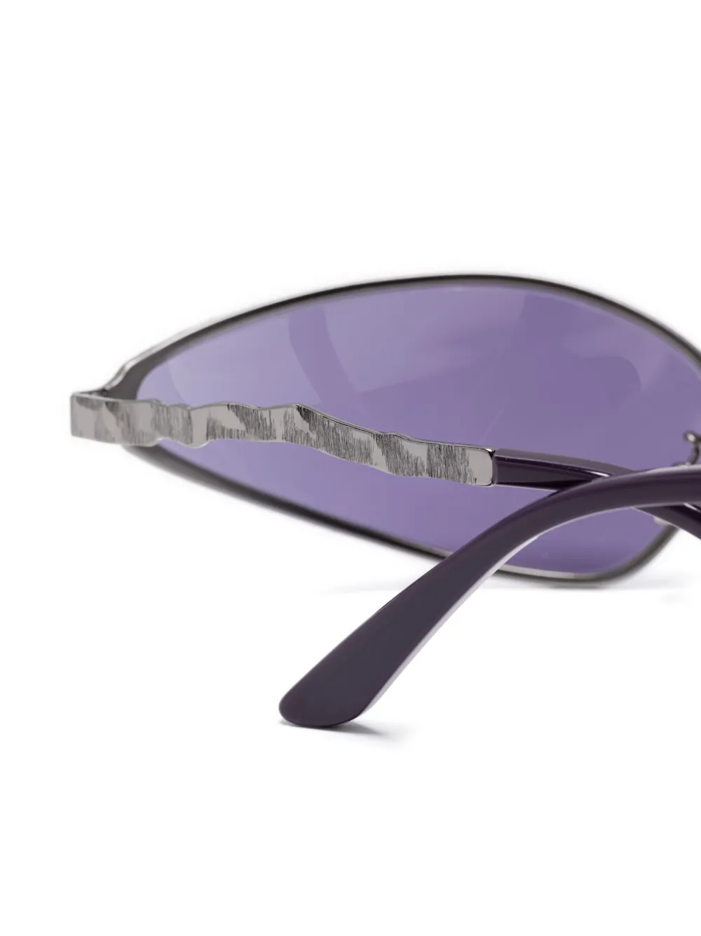 Kuboraum Bril met oversized montuur Zilver