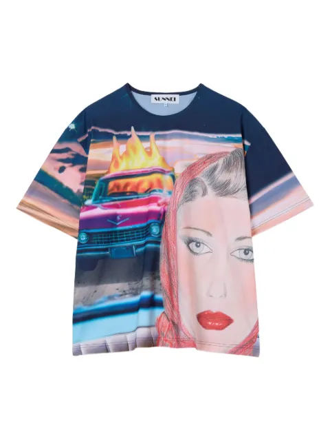 Sunnei Annemarie-print T-shirt 