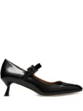 SHUSHU/TONG square-toe mid-heel pumps - Black