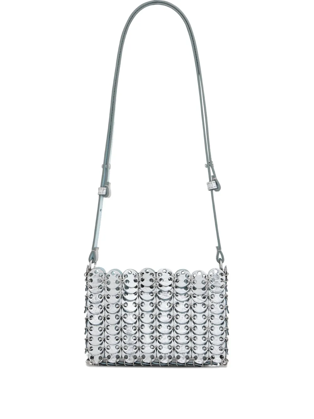 chainmail-effect shoulder bag