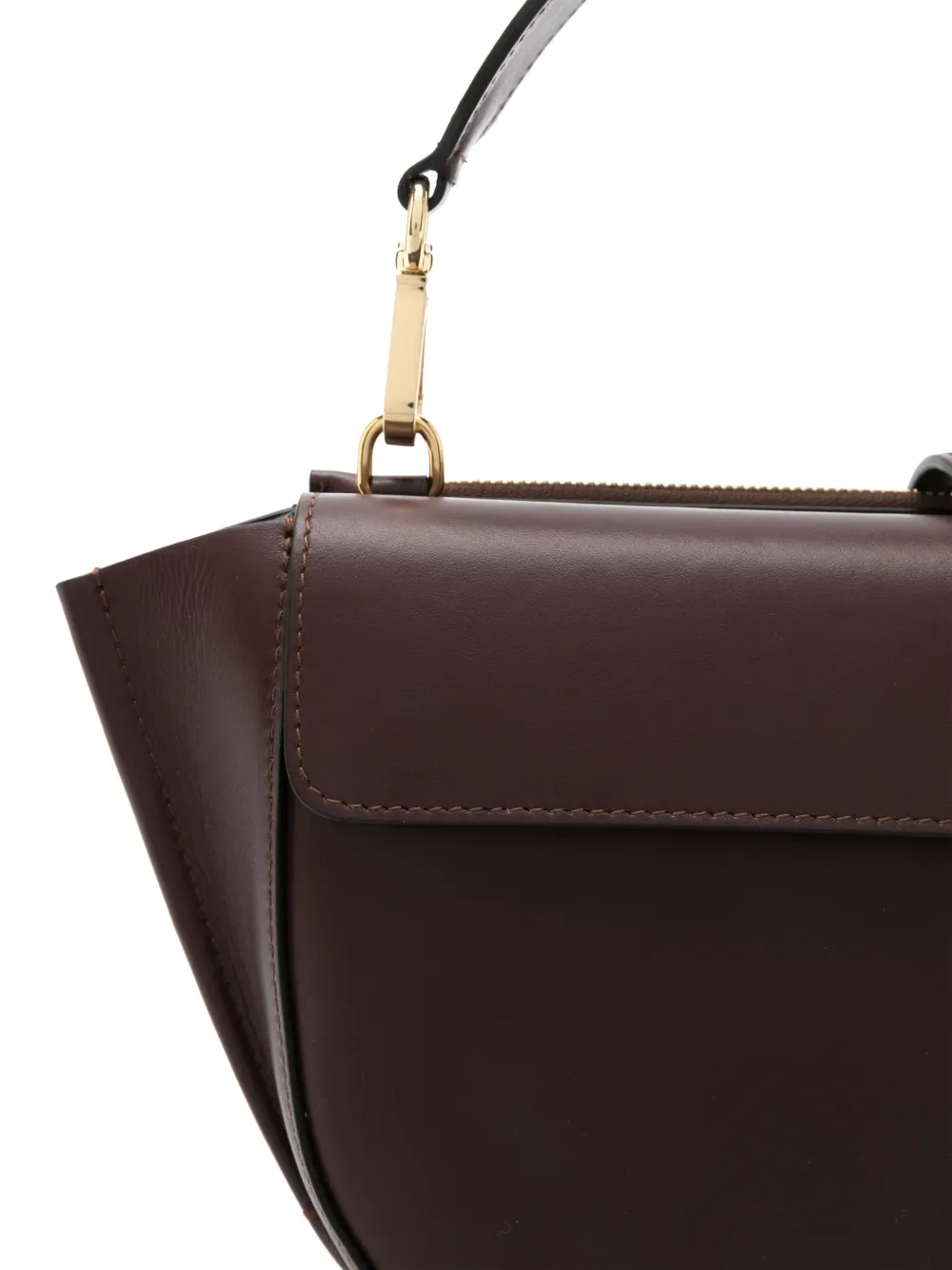 Wandler Leren shopper Bruin