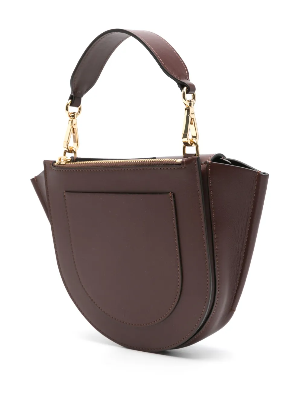 Wandler Leren shopper Bruin