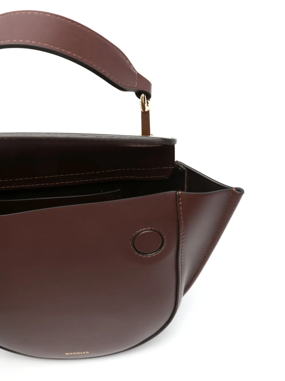 Wandler Leren shopper Bruin