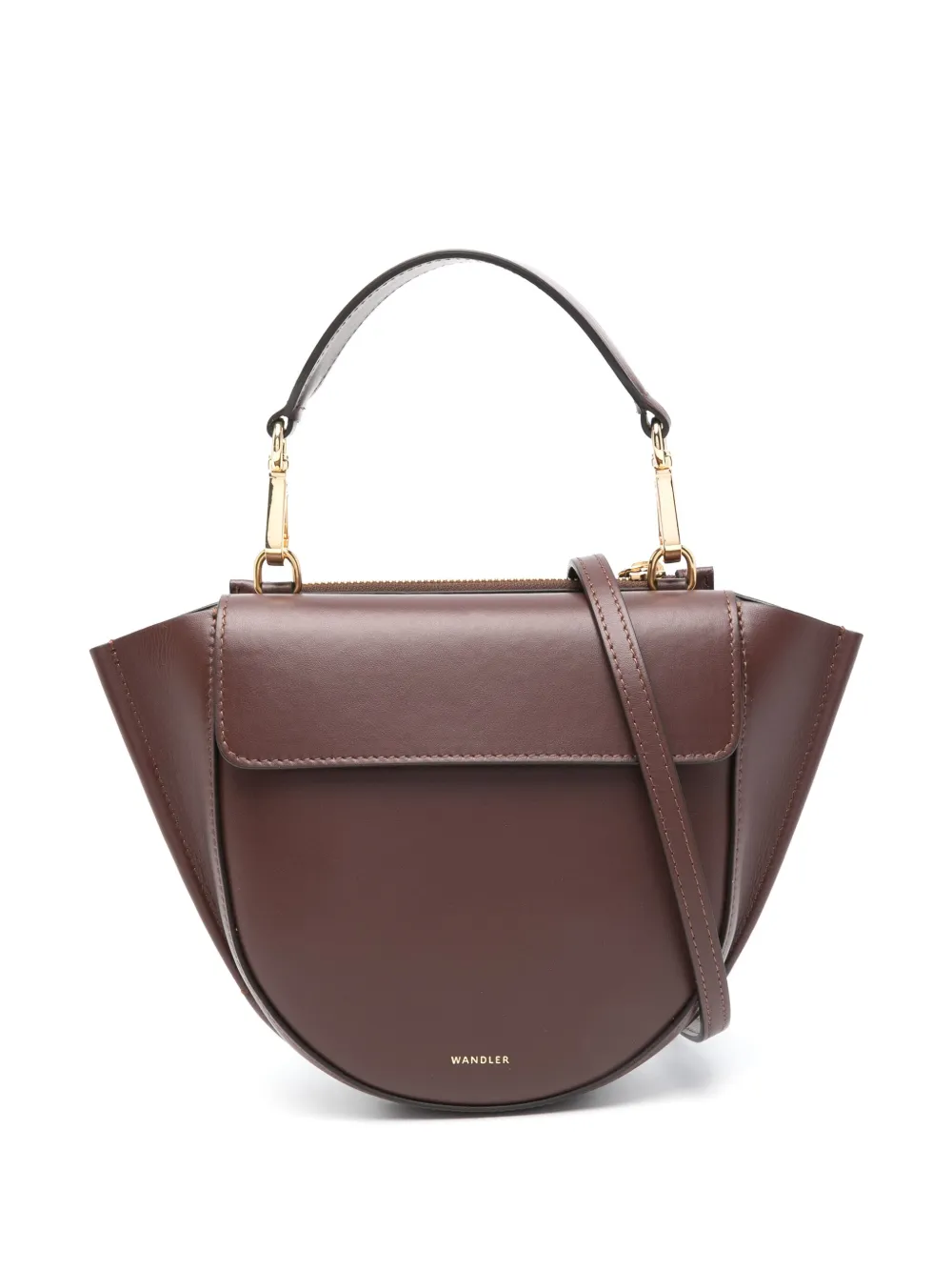 Wandler Leren shopper Bruin