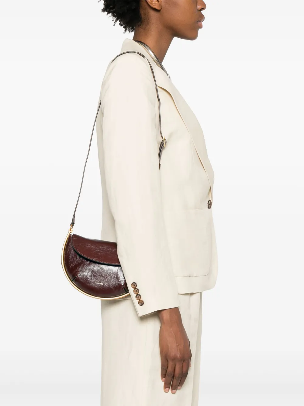 Wandler leather shoulder bag - Bruin
