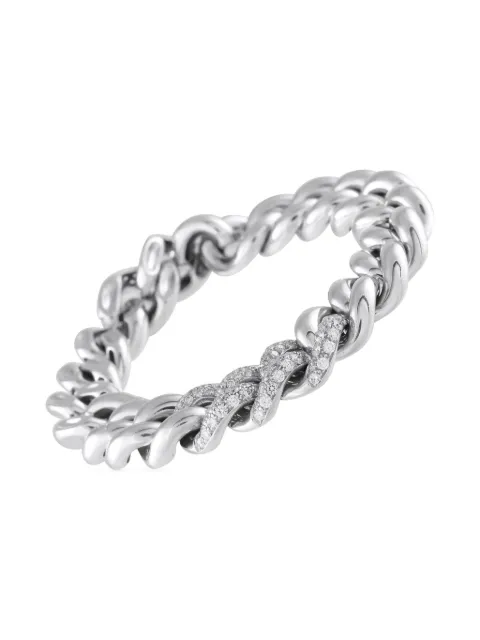 POMELLATO Pre-Owned 18K white gold Gourmette diamond bracelet