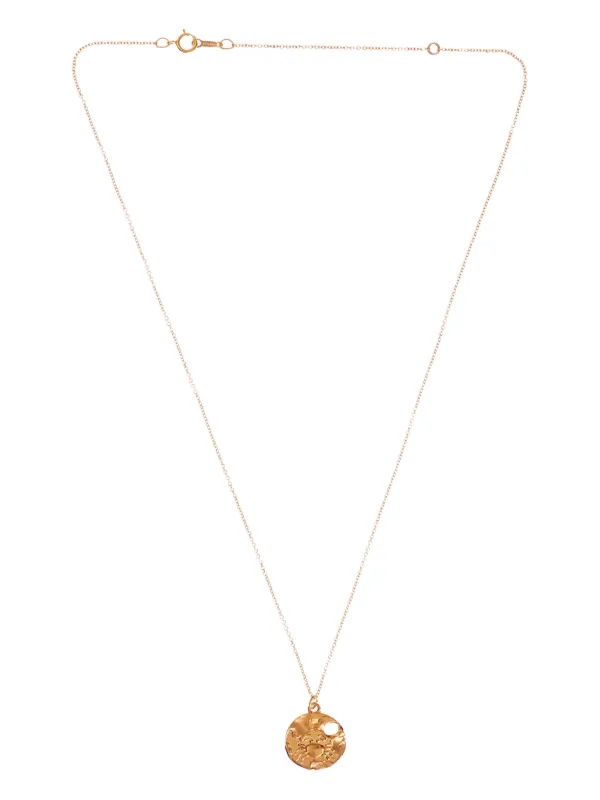 Alighieri The Cancer Medallion Necklace in Gold